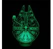 Beling 3D lampa, Millennium Falcon, 7 farebná S422