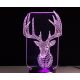 Beling 3D lampa, Jeleň, 7 farebná S408