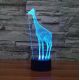 Beling 3D lampa, Žirafa, 7 farebná S400