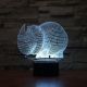 Beling 3D lampa, Nosorožec, 7 farebná S397