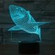 Beling 3D lampa, Žralok, 7 farebná S396