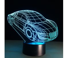 Beling 3D lampa, Audi, 7 farebná S385