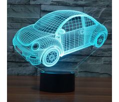 Beling 3D lampa, VW Beetle, 7 farebná S384