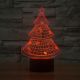 Beling 3D lampa, Vianočný stromček, 7 farebná S358