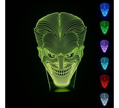 Beling 3D lampa, Joker, 7 farebná S353