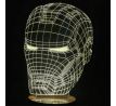Beling 3D lampa, Iron Man maska, 7 farebná S352