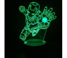 Beling 3D lampa, Iron Man, 7 farebná S351