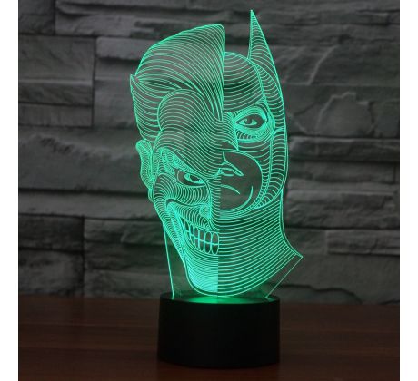 Beling 3D lampa, Joker vs Batman, 7 farebná S350