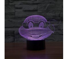 Beling 3D lampa, Nindža, 7 farebná S345