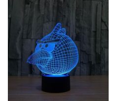 Beling 3D lampa, Angry Birds, 7 farebná S341