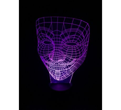 Beling 3D lampa, Anonymous, 7 farebná S340