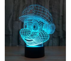 Beling 3D lampa, Super Mário, 7 farebná S326