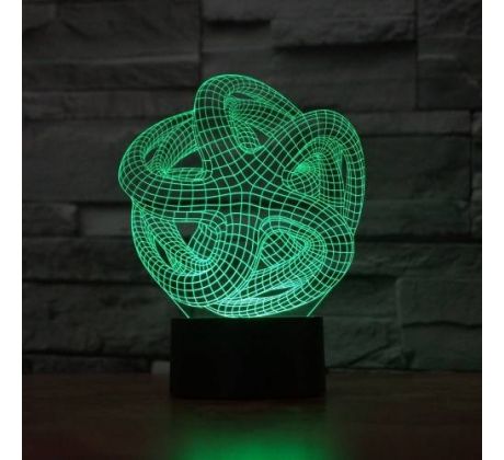 Beling 3D lampa, Chobotnica 2, 7 farebná S324