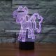 Beling 3D lampa, Pony, 7 farebná S323