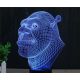 Beling 3D lampa, Shrek, 7 farebná S321