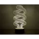 Beling 3D lampa, Špirála, 7 farebná S319