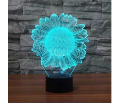 Beling 3D lampa, Slnečnica, 7 farebná S306