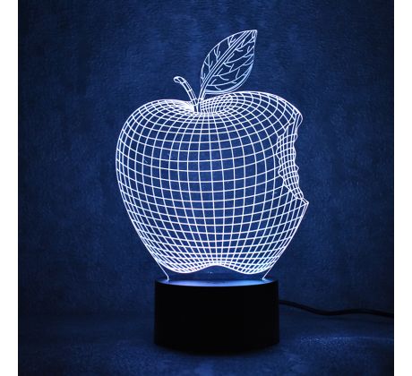 Beling 3D lampa, Apple, 7 farebná S306