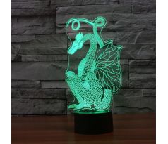 Beling 3D lampa, Drak 2, 7 farebná S303