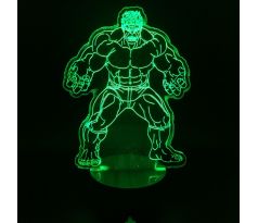 Beling 3D lampa, Hulk, 7 farebná S295