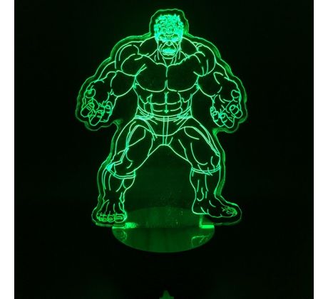 Beling 3D lampa, Hulk, 7 farebná S295