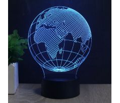 Beling 3D lampa, Zem, 7 farebná S292