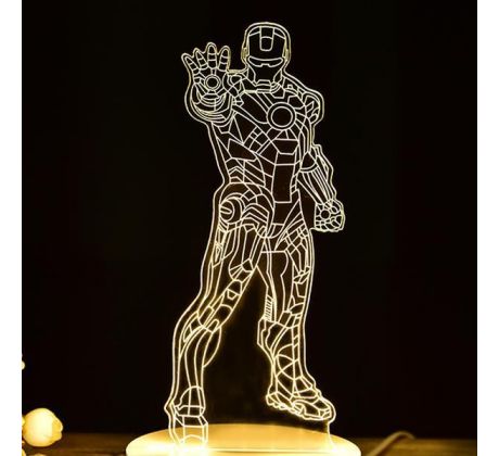Beling 3D lampa, Iron Man 3, 7 farebná S284