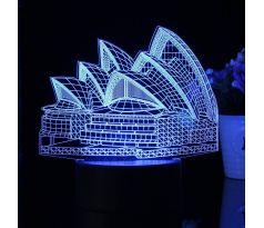 Beling 3D lampa, Sydney, 7 farebná S283