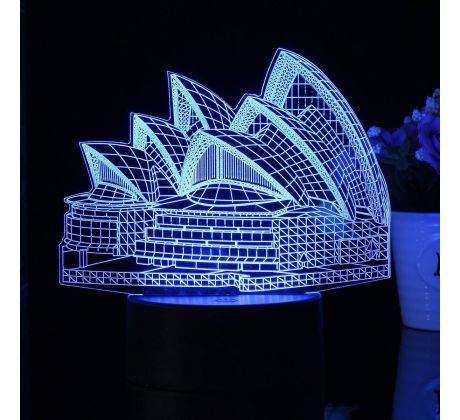 Beling 3D lampa, Sydney, 7 farebná S283