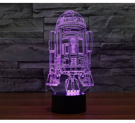 Beling 3D lampa, R2D2 model-2, 7 farebná S275