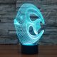Beling 3D lampa, Korálová ryba, 7 farebná S272