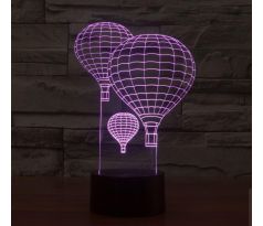Beling 3D lampa, Lietajúce balóny, 7 farebná S249