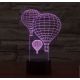 Beling 3D lampa, Lietajúce balóny, 7 farebná S249