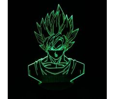 Beling 3D lampa, Goku, 7 farebná S244