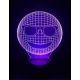 Beling 3D lampa, Smajlík, 7 farebná S242