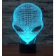 Beling 3D lampa, Mimozemšťan, 7 farebná S235