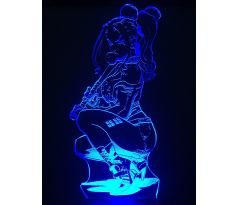 Beling 3D lampa, Harley Quinn model 2, 7 farebná S189