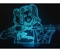 Beling 3D lampa, Harley Quinn, 7 farebná S187