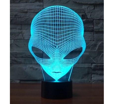 Beling 3D lampa, Mimozemšťan, 7 farebná S183 
