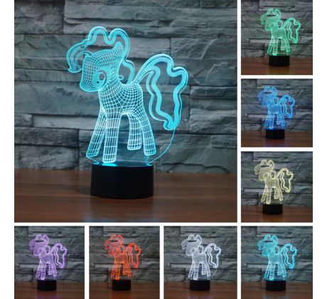 Beling 3D lampa, My Little Pony, 7 farebná S181 