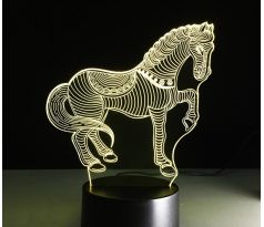 Beling 3D lampa, Kôň, 7 farebná S178