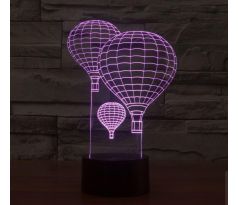 Beling 3D lampa, Lietajúce balóny, 7 farebná S168