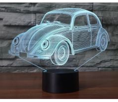 Beling 3D lampa, Volkswagen chrobák, 7 farebná S165