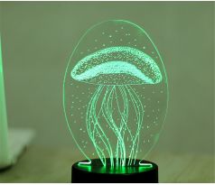 Beling 3D lampa, Medúza, 7 farebná S161 