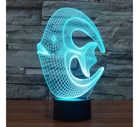 Beling 3D lampa, Korálová ryba, 7 farebná S155 