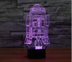 Beling 3D lampa, R2D2 model-2, 7 farebná S152