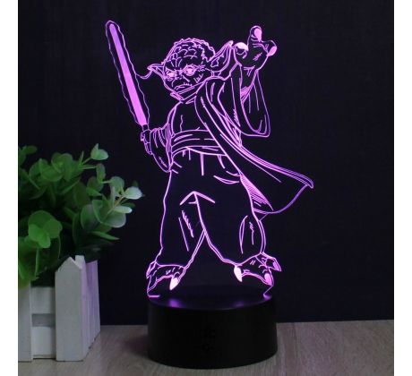 Beling 3D lampa, Yoda 2, 7 farebná S151 