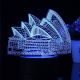 Beling 3D detská LED lampa, Sydney, nočné svetlo pre deti, 16 farieb S144 