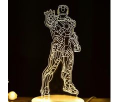 Beling 3D lampa, Iron Man 3, 7 farebná S143