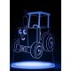 Beling 3D detská LED lampa, Traktor, nočné svetlo pre deti, 16 farieb S140 